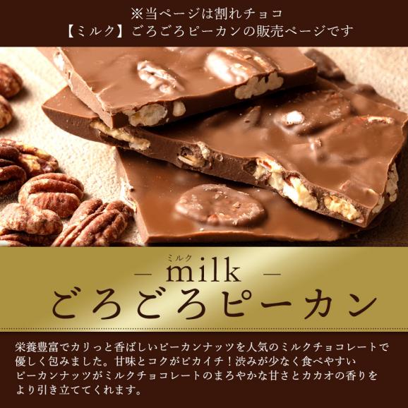 割れチョコ ごろごろピーカンナッツ 250g 割れチョコレート チョコレート 　02