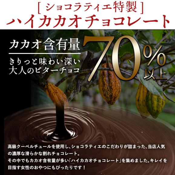 種類が選べる クーベルチュールの ハイカカオ 割れチョコ 500g (250g×2袋セット)  割れチョコレート チョコレート 　05