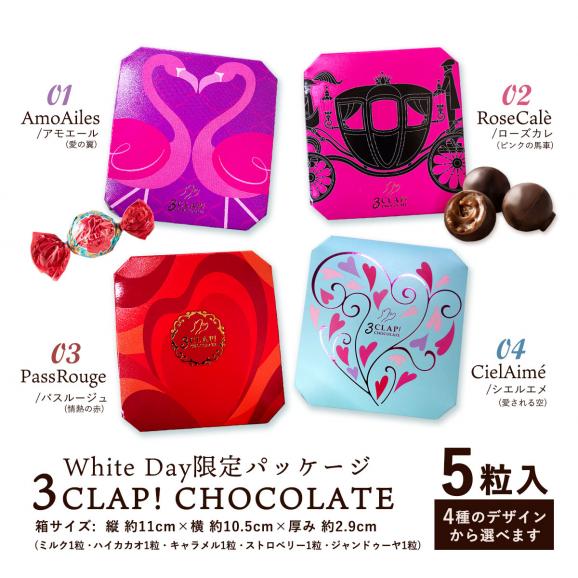 ホワイトデー 2024 チョコレート チョコ 3CLAP! CHOCOLATE 9箱 [ かわいい スリークラップ スイーツ 本格クーベルチュール お菓子 プレゼント お返し プチギフト 04