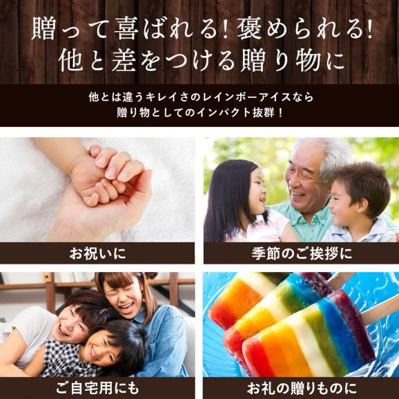送料無料 ギフト アイス 【パティシエ監修！幸せを呼ぶ】 レインボーアイス 9本セット [ レインボー スイーツ 虹 SNS映え 贈り物 お取り寄せ 贈答 かわいい 熨斗 プレゼント ] 【冷凍便配送05