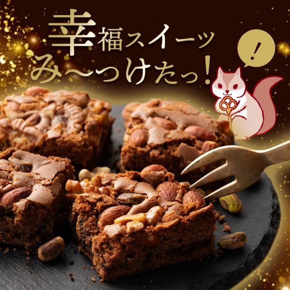 スイーツ 送料無料 ブラウニー【ようこそ異次元ナッツの世界へ】贅沢ナッツ ごろごろ ナッツナッツブラウニー 2個セット [ 詰め合わせ 焼き菓子 かわいい プチギフト ] 04