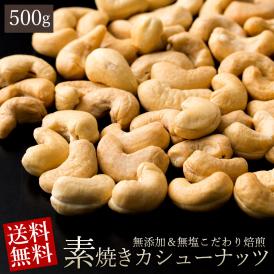カシューナッツ 無塩 素焼き 500g  愛すべきナッツ 素焼きカシューナッツ 送料無料 無塩 無添加 素焼き ロースト カシュー ナッツ ローストカシューナッツ おつまみ おやつ 訳あり 製菓