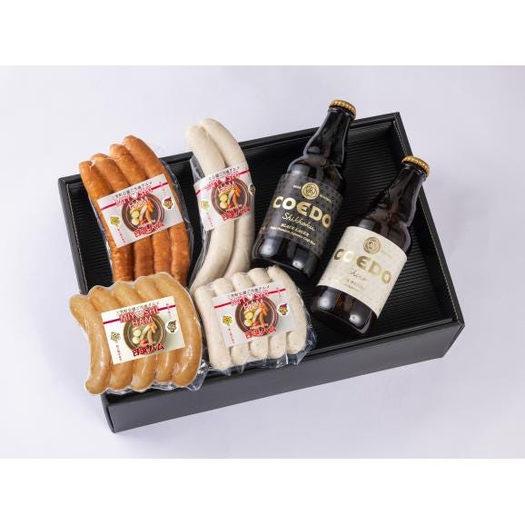 【送料無料】日進ハム×コエドビールセット扇【ギフト】#リモート接待 #宅飲み05