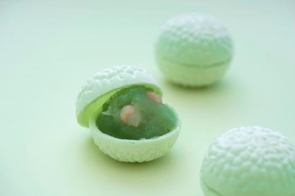 冷蔵｣メロン最中 【5個入り】｜扇屋製菓の通販・お取り寄せなら【ぐる