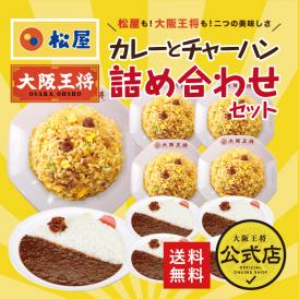 ≪松屋×大阪王将≫カレーとチャーハン詰め合わせセット※北海道・沖縄は別途送料必要