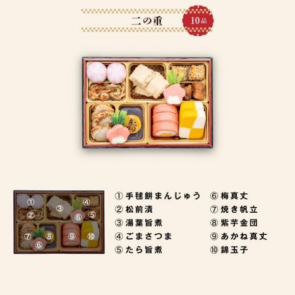 【早期割引中】【全国送料無料】おせち 2～3人前 長方形三段重 解凍不要 冷蔵「金千華」千賀屋謹製 2026年 和風 全33品05