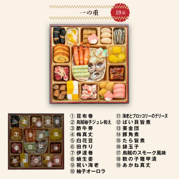 【早期割引中】【全国送料無料】おせち 4～5人前 三段重 解凍不要 冷蔵 「天寿千」千賀屋謹製 2026年 和風 全57品04