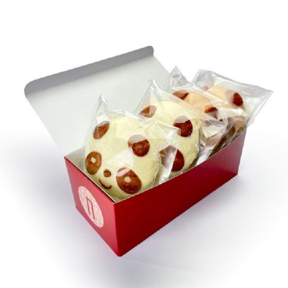 過門香のパンダまん(肉まん・チョコまん) 各2個入り <ギフト向け> 【送料無料】【冷凍】◎ かわいい 中華まん 贈り物 誕生日 プレゼント お取り寄せ お中元202504