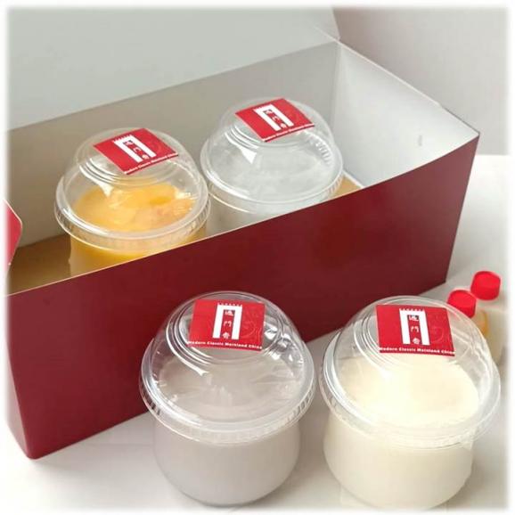 ≪母の日ギフト≫過門香 デザート4種(各1個)セット (プレーン/十勝あん/黒胡麻の杏仁豆腐、マンゴープリン) ≪期間限定ティーパック付き≫【送料無料】【冷蔵】◇04