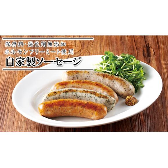 【自家製ソーセージ】ハーブ＆ガーリック ソーセージ(１本：約120ｇ)  【冷凍】02
