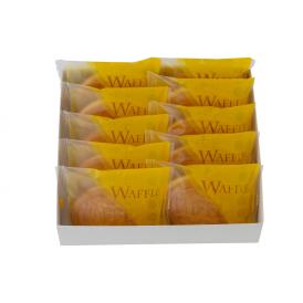 岡山 創業明治四年 「福井堂」 ワッフル カスタード10個セット 食品 ギフト プレゼント 贈答 贈り物 記念日 (代引不可)【送料無料】