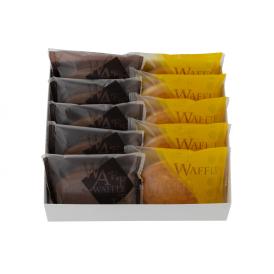 岡山 創業明治四年 「福井堂」 ワッフル2種セット 食品 ギフト プレゼント 贈答 贈り物 記念日 (代引不可)【送料無料】