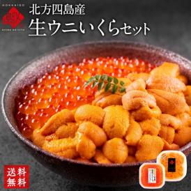 うに いくら 生エゾバフンウニ 80g＋昆布だしイクラ 50g 北方四島産【送料無料】
