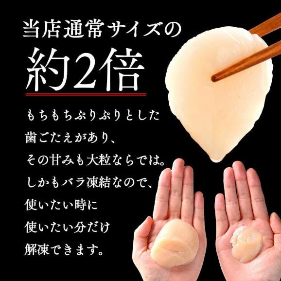 北海道 枝幸産 お刺身 肉厚ほたて貝柱 700g【送料無料】03