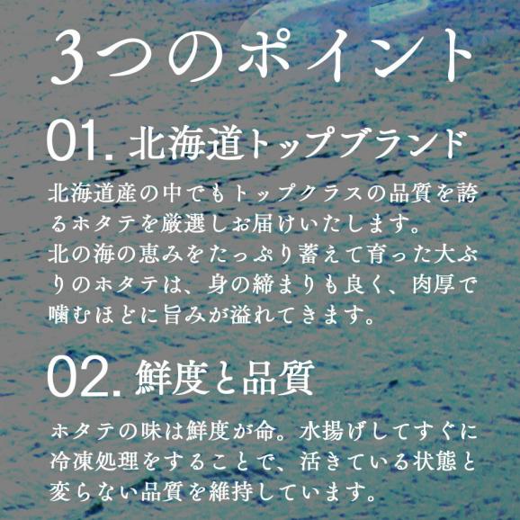北海道 枝幸産 お刺身 肉厚ほたて貝柱 700g【送料無料】04