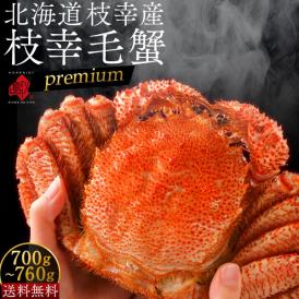 かに 北海道 枝幸産 プレミアム毛蟹 700g-760g【送料無料】