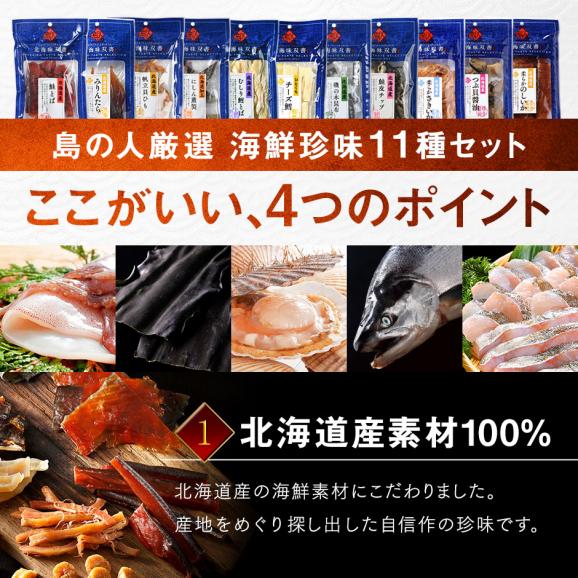 【北海道産素材100%】おつまみ 11種セット 北海道 海鮮珍味【送料無料】04