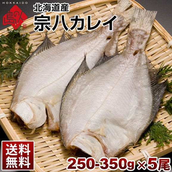 売れ筋がひ！ 北海道産 宗八鰈(そうはちカレイ) 250-350g 5尾セット｜島の人の 魚介類(加工食品)