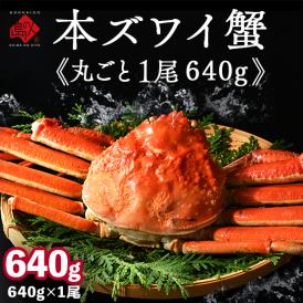 本ズワイガニ 姿 640g前後 1尾 冷凍【送料無料】かに カニ 蟹 ずわい ズワイ蟹 プレゼント グルメ ギフト