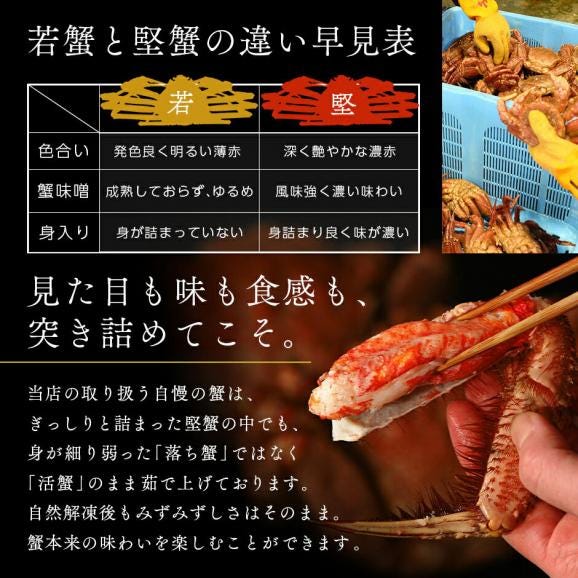 【計900g】かに 豪華二大蟹食べ比べギフト(ズワイガニ・プレミアム毛蟹)【送料無料】05