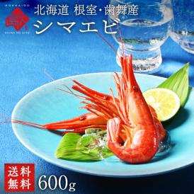 北海道 根室・歯舞産 ホッカイシマエビ 600g 56尾前後【送料無料】