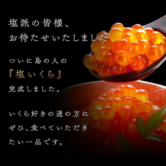 北海道 斜里産 鮭 塩いくら 220g(110g×2)　瓶タイプ【送料無料】02
