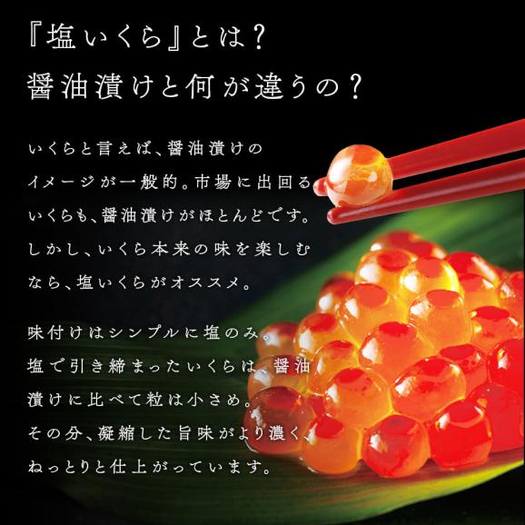 北海道 斜里産 鮭 塩いくら 150g パック【送料無料】03
