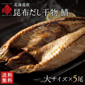 北海道標津産 鯖(サバ) 大サイズ 5尾【送料無料】