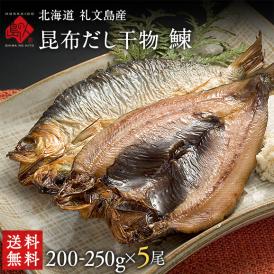 北海道 礼文島産 鰊(にしん)200-250g 5尾セット【送料無料】