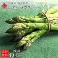 北海道 富良野産 朝もぎハウスグリーンアスパラ L-2L混サイズ　1.0kg【送料無料】