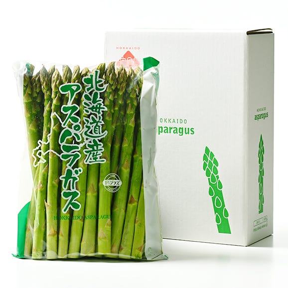 北海道 富良野産 朝もぎハウスグリーンアスパラ L-2L混サイズ　2.0kg【送料無料】02