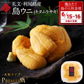 【6月15日～6月16日お届け】うに 北海道 利尻島 仙法志産 プレミアム 生キタムラサキウニ 90g【送料無料】