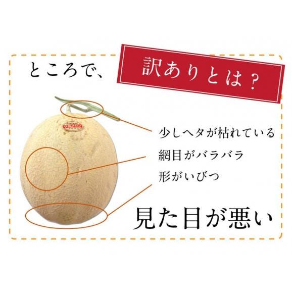 【7月前半お届け】北海道 夕張産 赤肉メロン 訳あり 4.0kg（1.6kg×2-3玉）【送料無料】03