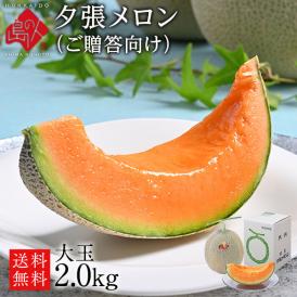 夕張メロン 特大2.0kg(1玉) 共撰優品(糖度11％以上)【送料無料】【ご贈答向け】