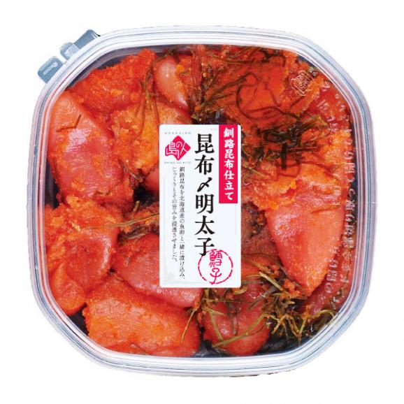 北海道 虎杖浜産 昆布〆切れ子　明太子　200g06