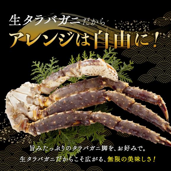 生タラバガニ 脚 シュリンク 900g前後(1肩) ギフト【送料無料】お取り寄せグルメ 蟹 タラバ蟹 タラバカニ 足 脚 海鮮 海産物02