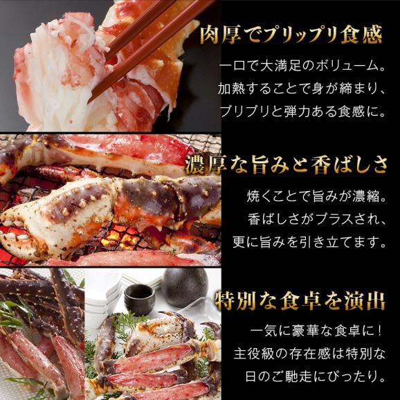生タラバガニ 脚 シュリンク 900g前後(1肩) ギフト【送料無料】お取り寄せグルメ 蟹 タラバ蟹 タラバカニ 足 脚 海鮮 海産物05