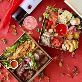 【11月末まで早期割¥21500→¥19800/送料無料】豪華イタリアン生おせち6.5寸2段重 全12品