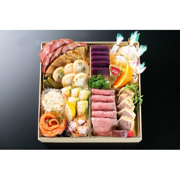 ≪スーパー早割≫雅・みやび　和洋中【生おせち】【送料無料】【60品】【3段重】03