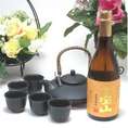 黒千代香セット5客ツル付（芋焼酎 富乃宝山 720ｍｌ（鹿児島県））焼酎ギフト