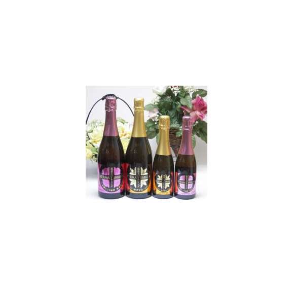 薩摩スパークリングホーム4本セット(ゆずどん375ml750ml、梅太夫375ml750ml)750ml×2本、375ml×2本01