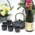 黒千代香セット5客ツル付(恒松酒造 無濾過球磨焼酎 球磨拳720ml)焼酎ギフト