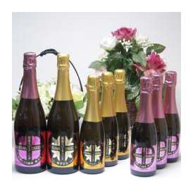 薩摩スパークリングホームデラックス8本セット（ゆずどん375ml3本750ml、梅太夫375ml3本750ml）750ml×2本、375ｍｌ×6本