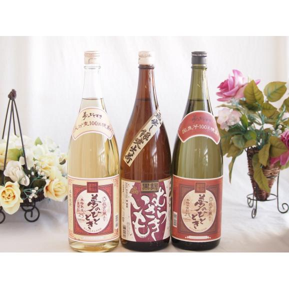 厳選第5弾 人気焼酎セット（芋、芋、麦）　天地神明、むらさきいも、夢のひとときバラエティー3本セット 1800ｍｌ&times;３本01
