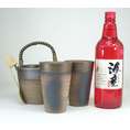 【送料無料】豪華酒器セット  陶芸作家　安藤嘉規作（芋焼酎　海童　720ｍｌ）　【父の日特集】