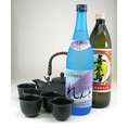 【送料無料】黒千代香5客ツル付 【限定品】 (奄美黒糖焼酎2本セット)喜界島・れんと 720ml 【黒千代香セット】