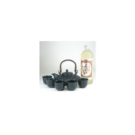 【送料無料】黒千代香セット5客ツル付（【限定酒】井上酒造　夢のひととき　25度　720ｍｌ）　【黒千代香セット】01