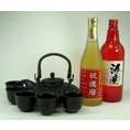 【送料無料】黒千代香セット5客ツル付(祝の赤★黒麹造り芋焼酎720ml、還暦限定 お屠蘇酒 500ml ) 【還暦】