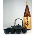 【送料無料】黒千代香セット5客ツル付（本格芋焼酎　富乃宝山1800ｍｌ ）　【黒千代香セット】