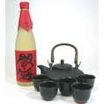 黒千代香セット5客ツル付(老松酒造 三年長期熟成麦焼酎 閻魔 720ml) 【黒千代香セット】